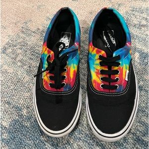 Vans tye dye low drop colorful hippie shirt sneakers shoes unisex multicolor